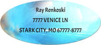 Made in USA Custom Return Address Stickers Labels Customized Mailing Label by HOOKAH+SUN