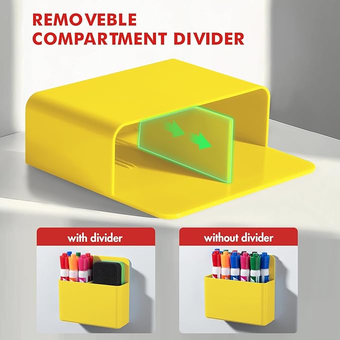 BEYGORM 2 Pack Plastic Magnetic Pen Holder - Image 4