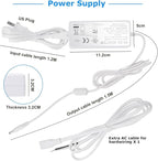 Litever Under Cabinet LED Lighting Kit, Super Bright, 31W 2000 Lumen, Plug or - Image 4