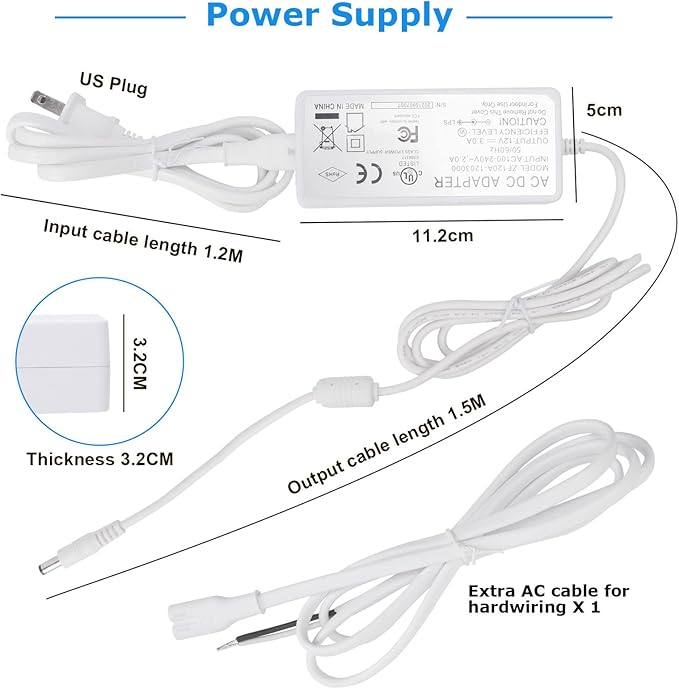 Litever Under Cabinet LED Lighting Kit, Super Bright, 31W 2000 Lumen, Plug or - Image 4
