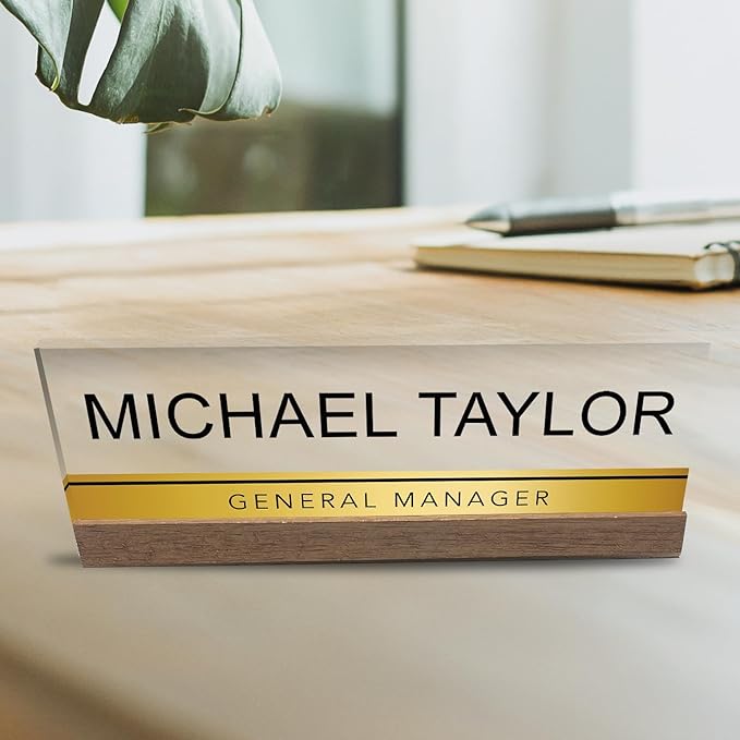 Artblox Personalized Office Desk Name Plate - Image 7