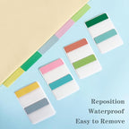 ELII 500 PCS Tabs 2 Inch Book Tabs Sticky Index Tabs, File Tabs Self Adhesive - Image 8