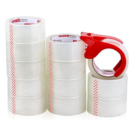 JIALAI HOME 12 Rolls Clear Packing Tape, Heavy Duty Packaging Tape - Image 7
