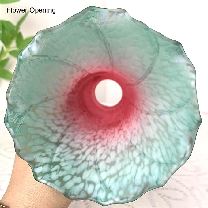 Bieye LS70 Lily Flower Blown Glass Lampshade - Image 4