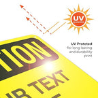 Custom Caution Sign, OSHA Sign, 10x7 Inches, Rust Free .040 Aluminum, Fade - Image 7