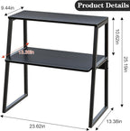 Arbuxzuy Printer Stand, Desktop Printer Shelf, 3 Tier Desk Shelf - Image 2