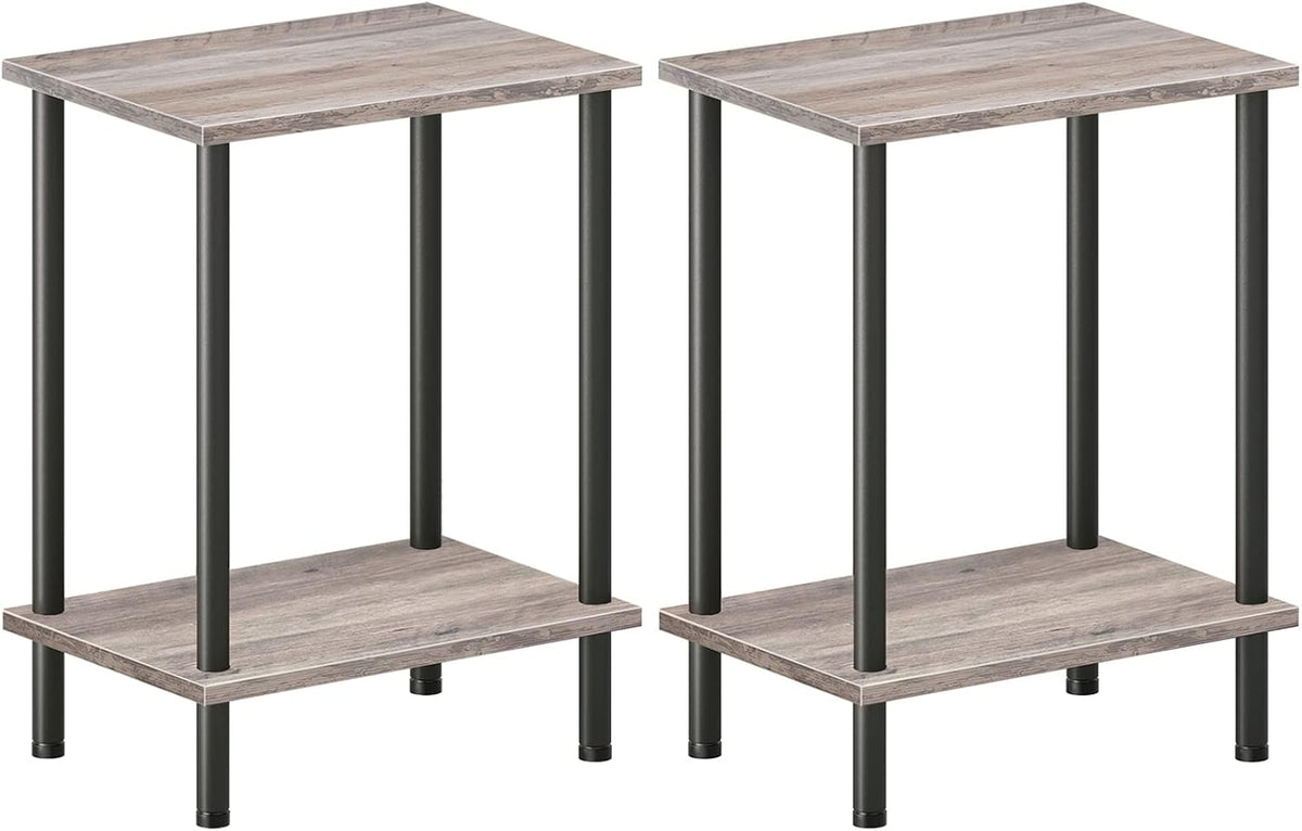 HOOBRO End Tables Set of 2, Small Side Tables, Nightstands for Small Spaces