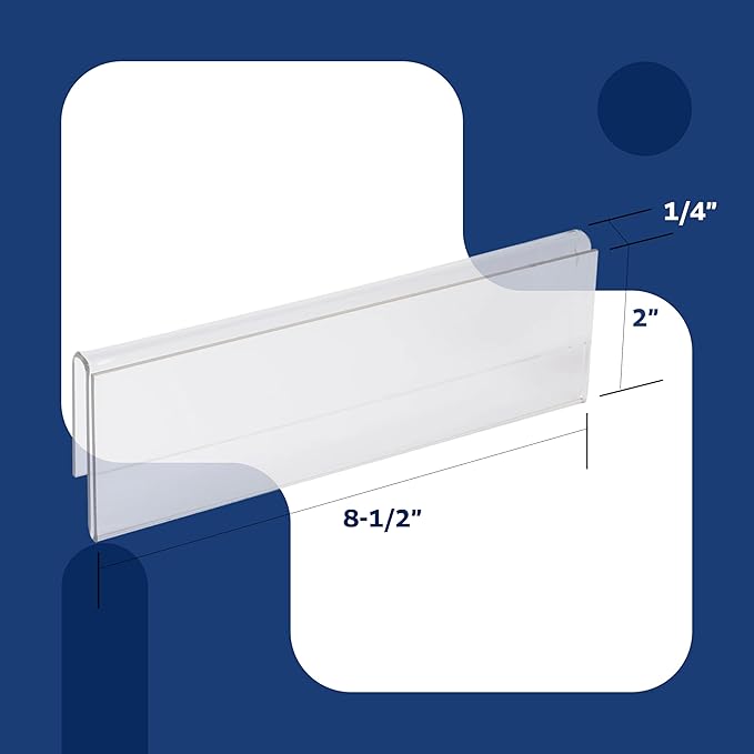 50-Pack 8.5" x 2" Acrylic Name Plate - Image 3
