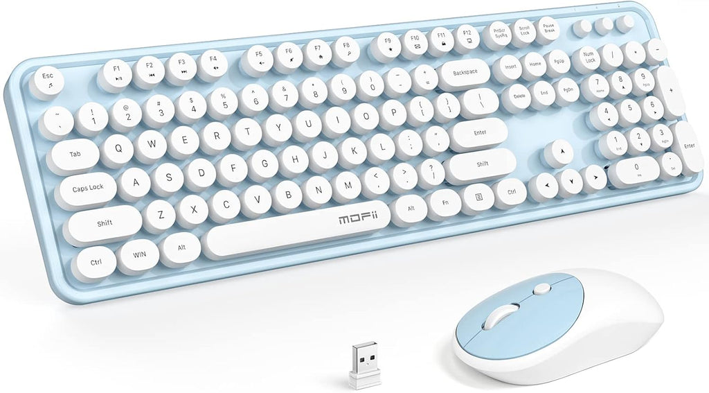 MOFII Wireless Keyboard and Mouse Combo, Computer Full Size 2.4G Plug and Play