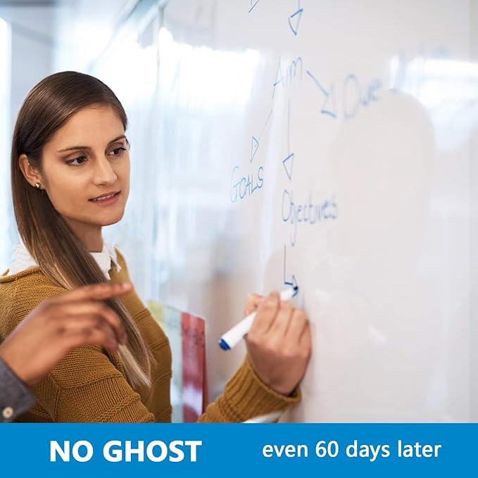 AFMAT Whiteboard Sticker, Stain-Proof & Super Sticky, No Ghost After 60 Days - Image 2
