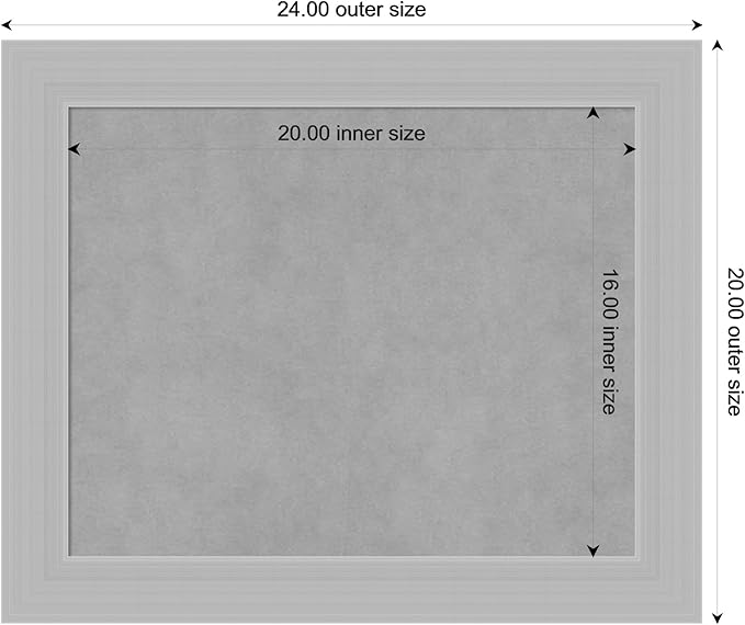 Amanti Art Silver Framed Magnetic Board 20x24 Small Vision Board - Image 3