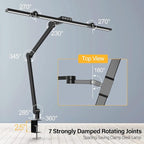 Micomlan Led Desk Lamp with Clamp, Architect Desk Lamp - Image 3