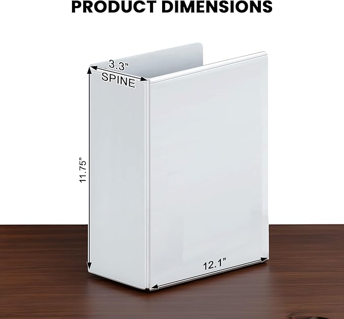 3 Ring Binder, 2.5" Professional Angle D-Rings, Presentation Folder - Image 5