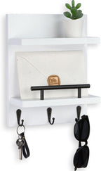 Lucundm Key Holder Wall Mount, Mail Shelf Decor by Lucundm