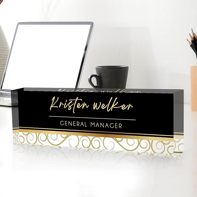 Custom Name Plate for Desk, Desk Name Plate Personalized, Office Decor for - Image 4