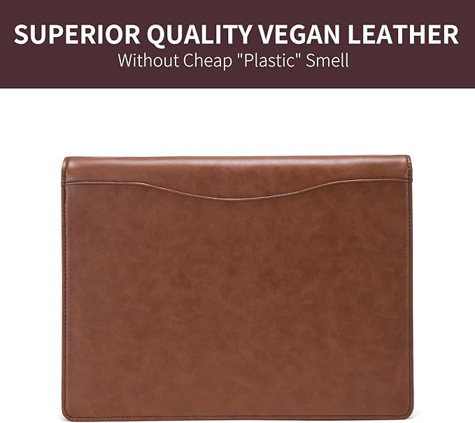 Geslun Personalized Vegan Leather 3 Ring Binder, Custom 8.5 x 11 Letter Size - Image 4