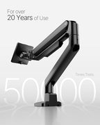 monTEK Deluxe Monitor Arm with USB A/C up to 40 Inch Holds 26.4 lbs Curved - Image 5