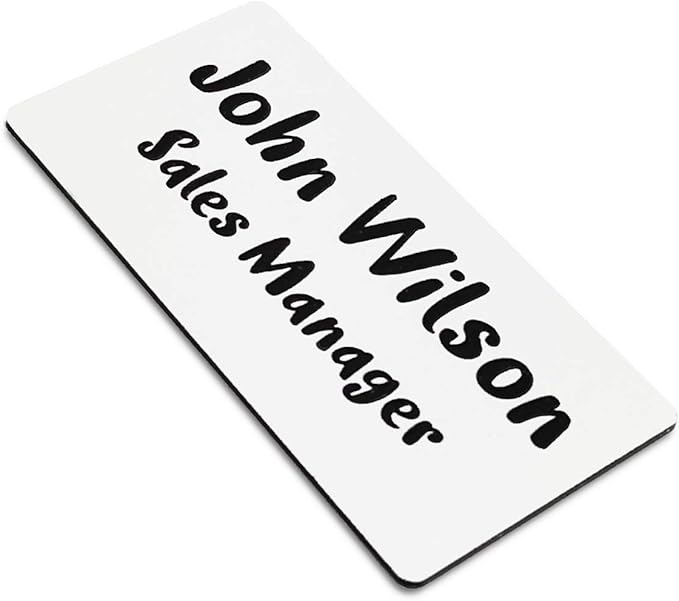 Custom Engraved Name Tag Badges by Unknown