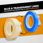 WOD SPT7A UHMW Polyethylene Transparent Film Slick Tape, 4 inch x 36 yd. - Image 5