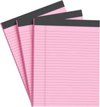 AILZFEI Pink Legal Pad Note Pads 8.5 x 11 inch, Wide Ruled Clear Print Writing by Unknown