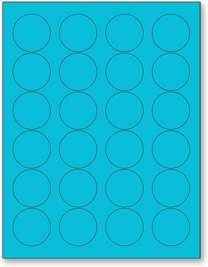 NextDayLabels - 8-1/2 x 11 Neon Color High Light Fluorescent Labels by NextDayLabels