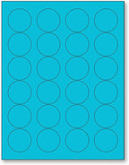 NextDayLabels - 8-1/2 x 11 Neon Color High Light Fluorescent Labels by NextDayLabels