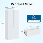 PEUKC 2-Drawer Metal File Cabinet, Lateral Vertical Filing Cabinets - Image 3