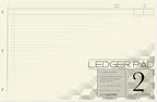 BookFactory Ledger Pad/Large 2 Column Accounting Ledger Columnar Pads by BookFactory