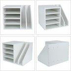 PAG Wood Desktop File Holder Organizer Mail Sorter, 15.35" W x 12.16" D x - Image 3