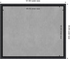 Amanti Art Black Framed Magnetic Board 43x51 Oversize Vision Board - Image 4