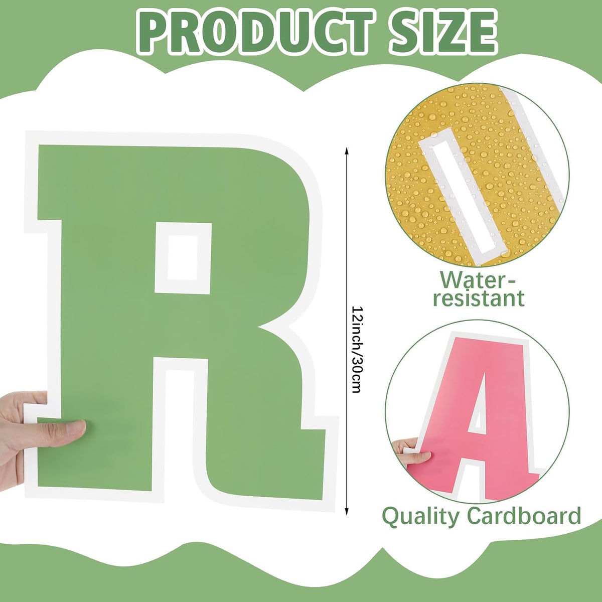 136 Pcs 12 in Extra Large Bulletin Board Letter Pastel Classroom Wall Decor