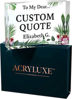 Personalized Gifts, Custom Quote Block Letter Board, Crystal-Clear Acrylic - Image 9