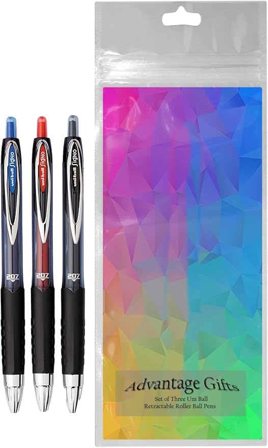 Advantage Gifts Signo 207 Roller Ball Retractable Gel Pens, Medium Point - Image 2