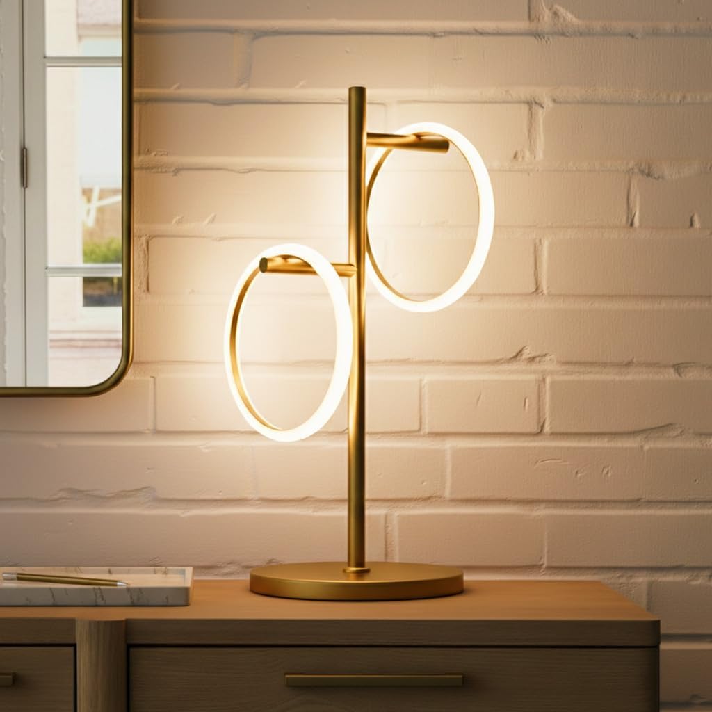 Brightech Saturn Table Lamp, Great Living Room Decor, Desk Tree Lamp for Offi...
