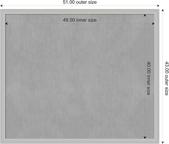 Amanti Art Silver Framed Magnetic Board 43x51 Oversize Vision Board - Image 4