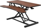 FITUEYES Height Adjustable Standing Desk 36” Wide Sit to Stand Converter Stand - Image 7