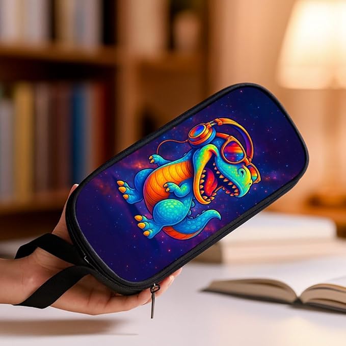 HiMagics Children's Pencil Case, Large Zipper Pencil Pouch - Image 6