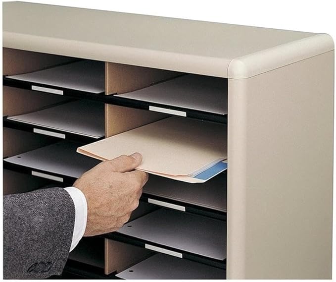 Scranton & Co 72 Compartments Commercial Grade Steel Shell Flat Files Organizer - Image 2