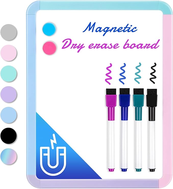 VUSIGN Small White Board Dry Erase, 8.5'' x 11'' Magnetic Dry Erase Board by VUSIGN