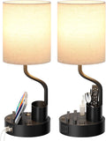fenmzee bedside lamps for bedroom set of 2, main product view