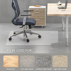 Office Chair Mat for Carpet & Hardwood Floor, 47"x32" Heavy Duty (1/7" Thick) Flat Shipping