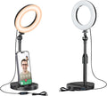 Desk Ring Light with Telescopic Stand, Travel Desktop Hola Light by Mionondi