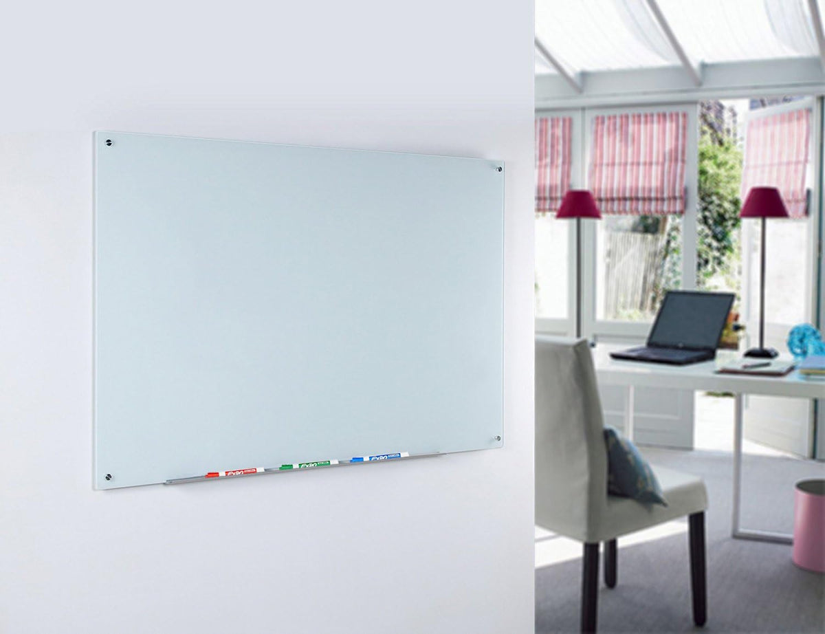 Audio-Visual Direct Magnetic Glass Whiteboard, 60" x 40", White