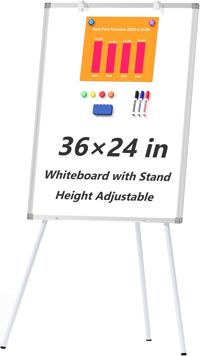 Easel White Board with Stand by Neatsure