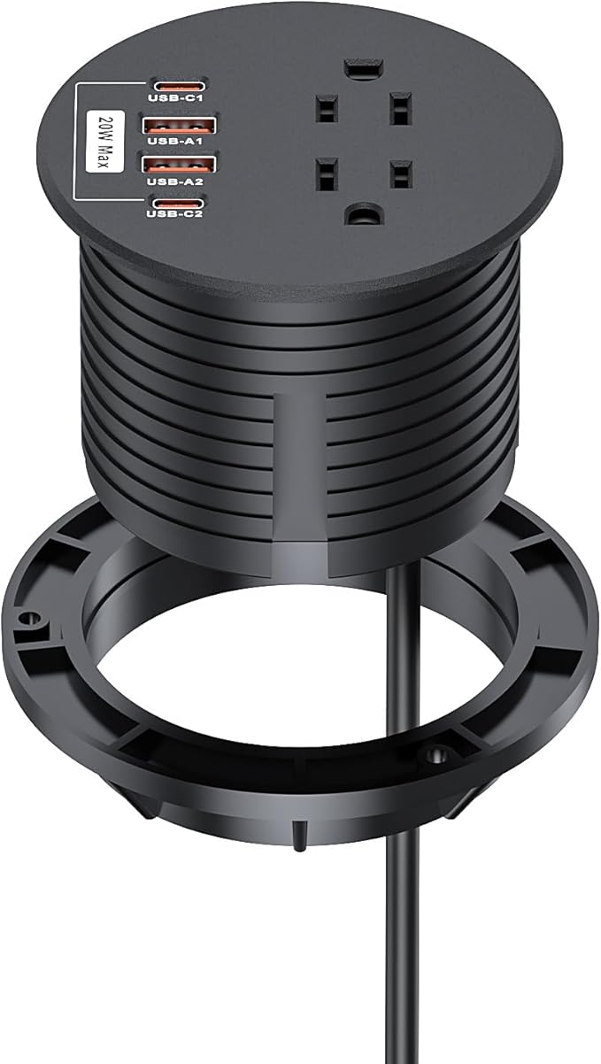 Recessed Power Grommet 3 inch by YYSKA