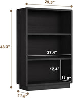 ChooChoo 3-Tier Bookcase, Wooden Bookshelf, Farmhouse Bookshelf - Image 3