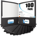 bibradaa® 100 packs black file folders,paper folder surface, main product view