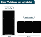 J&J worldwide Glass Whiteboard 8' x 4', Magnetic Black Glass Dry Erase Board - Image 6