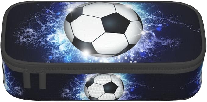 SNAPMADE Soccer Ball Pencil Box Sports Pencil Case - Image 5