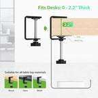 KEEGH 16" Under Desk Cable Management Tray, 2 Pack Desk Cord Organizer Upgrade - Image 7